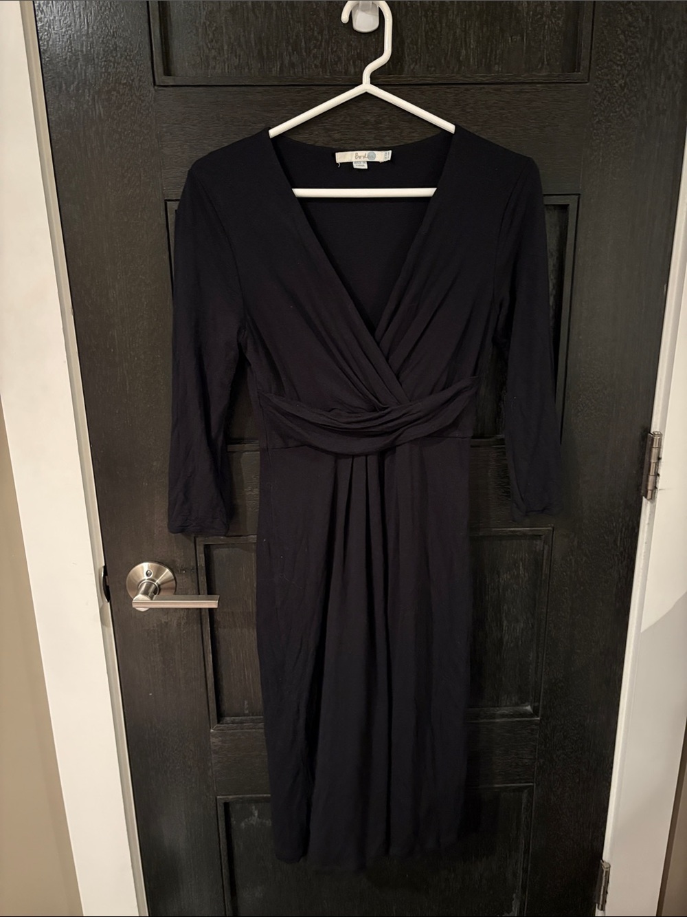 Boden V Neck Drapey Jersey Wrap Dress 10R